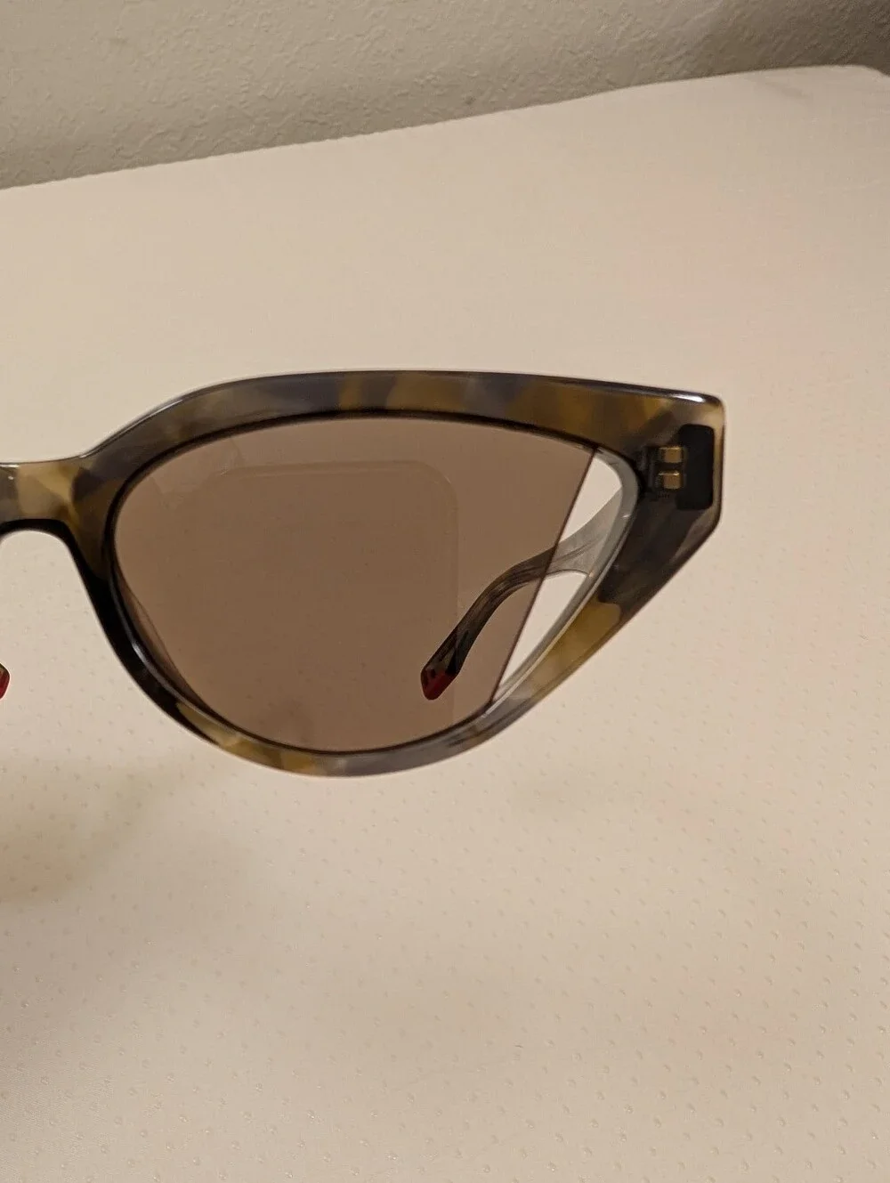 Fendi Brown Tortoiseshell Cat-Eye Sunglasses